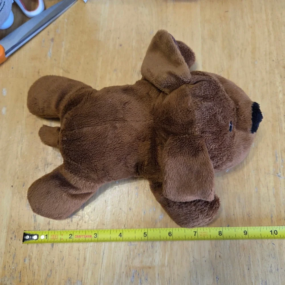 Melissa and Doug Lot of 5 Plush Puppy Dog Stuffed Animal Floppy Toy Brown 9 inch